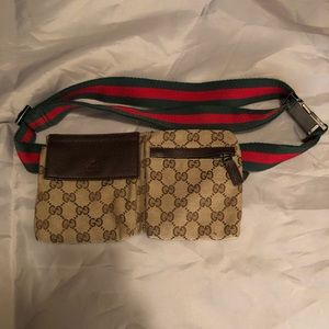Small Gucci belt bag.   Adjustable strap.